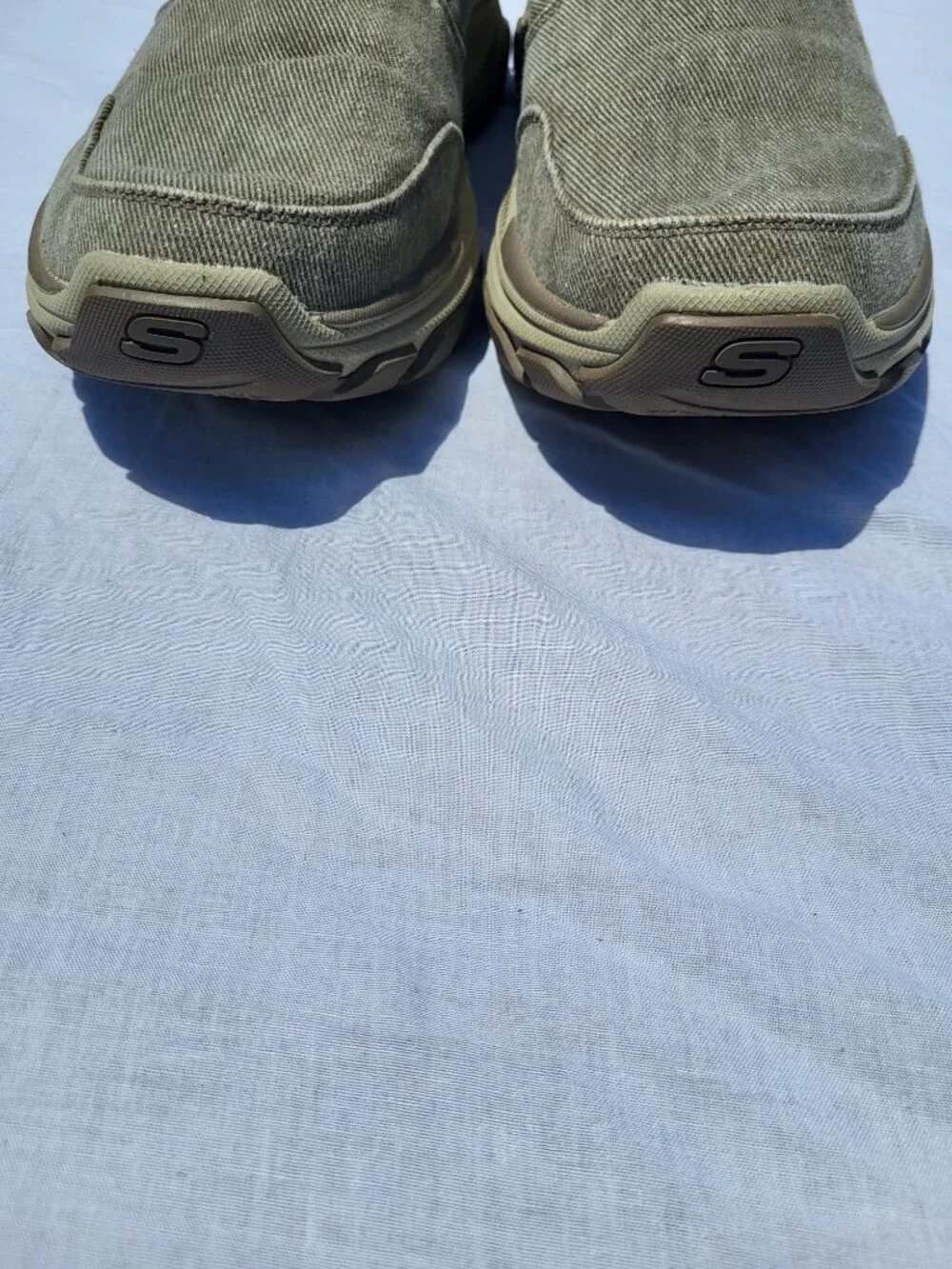 Skechers Relaxed Fit Shoes Men's 13 Air Cooled Goga Mat Arch Goodyear Slip On